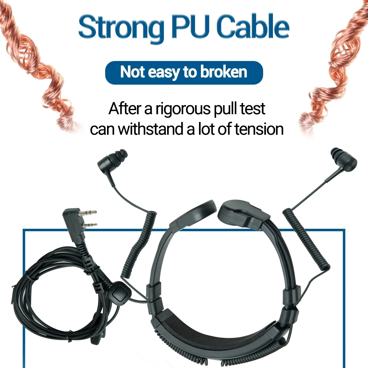 Extendable Acoustic Throat Microphone Headset 9 Extendable Acoustic Throat Microphone Headset - Image 9