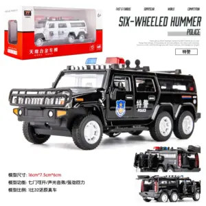 1:32 Scale Police Hummer Model with Lights 19 Sfb2f7564c6d74fe688c318e28928305bi