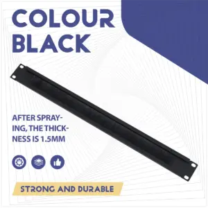 19-Inch Black Rack Blanking Plate for Network Cabinets 9 Sfb3b5951d5d54bcb990538d691e0e088N