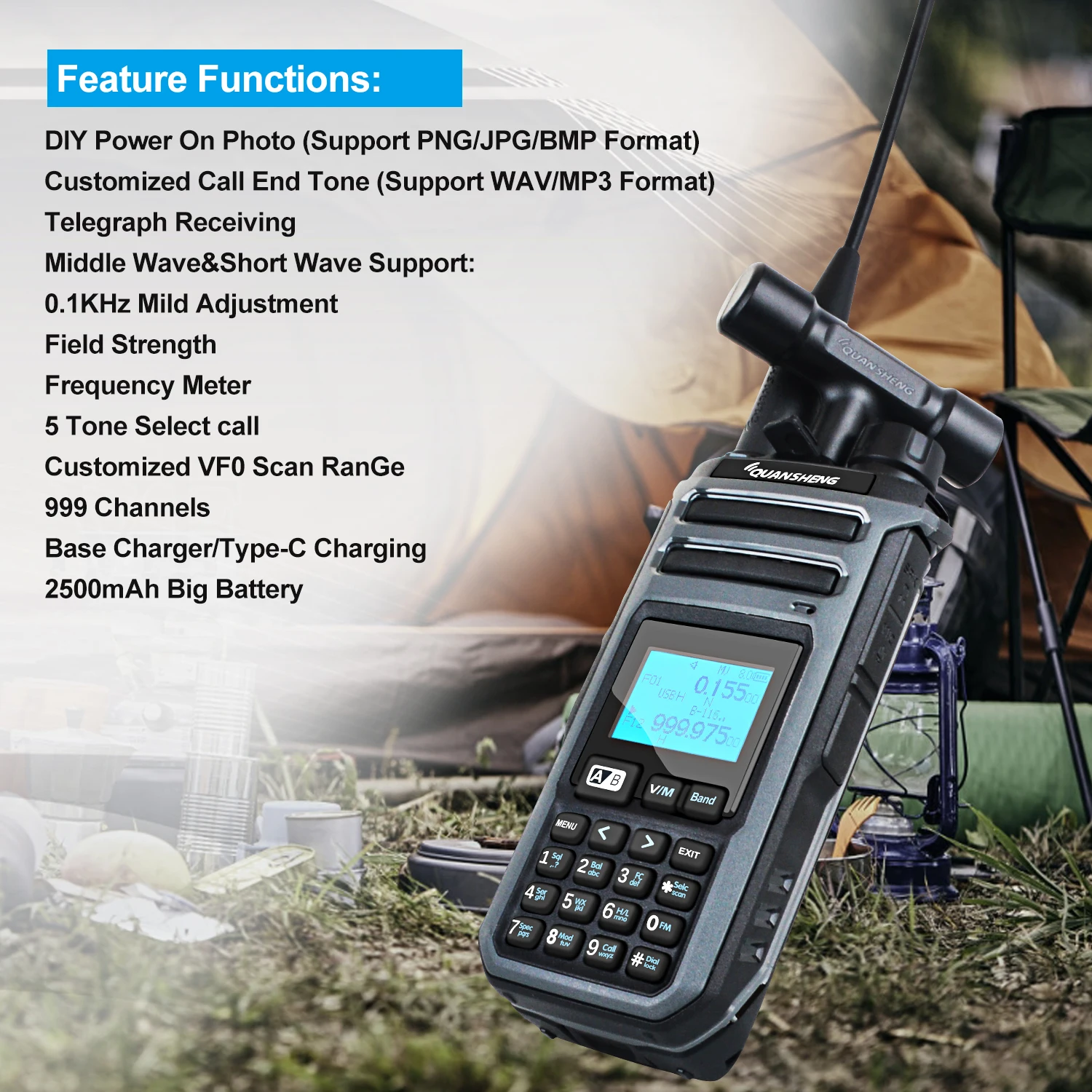 Quansheng TK11(5) Rugged Walkie-Talkie 1160MHz 4 Quansheng TK11(5) Rugged Walkie-Talkie 1160MHz - Image 4
