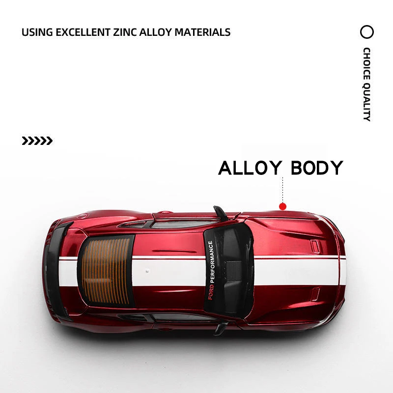 Gulf Ford Mustang GT 2018 Diecast Model 3 Gulf Ford Mustang GT 2018 Diecast Model - Image 3