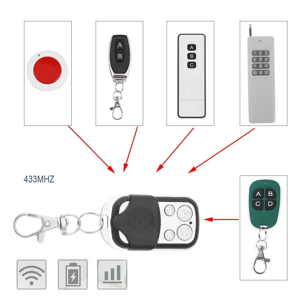 Universal 433.92 MHz Remote Duplicator with 4 Channels 4 Universal 433.92 MHz Remote Duplicator with 4 Channels - Image 4