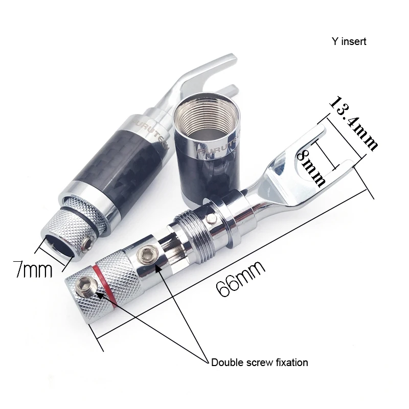 Japanese Rhodium-Plated Speaker Connectors Set 6 Japanese Rhodium-Plated Speaker Connectors Set - Image 6