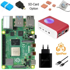 Stylish Raspberry Pi 4B Kit with Custom Cooling