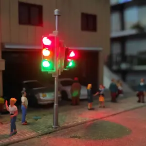 HO Scale Miniature Traffic Light with LED Signals 12 Sfb7acbdf71464222b9bf8c9ac89d84d5O