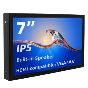 7-Inch Portable LCD Display with HDMI-VGA-AV