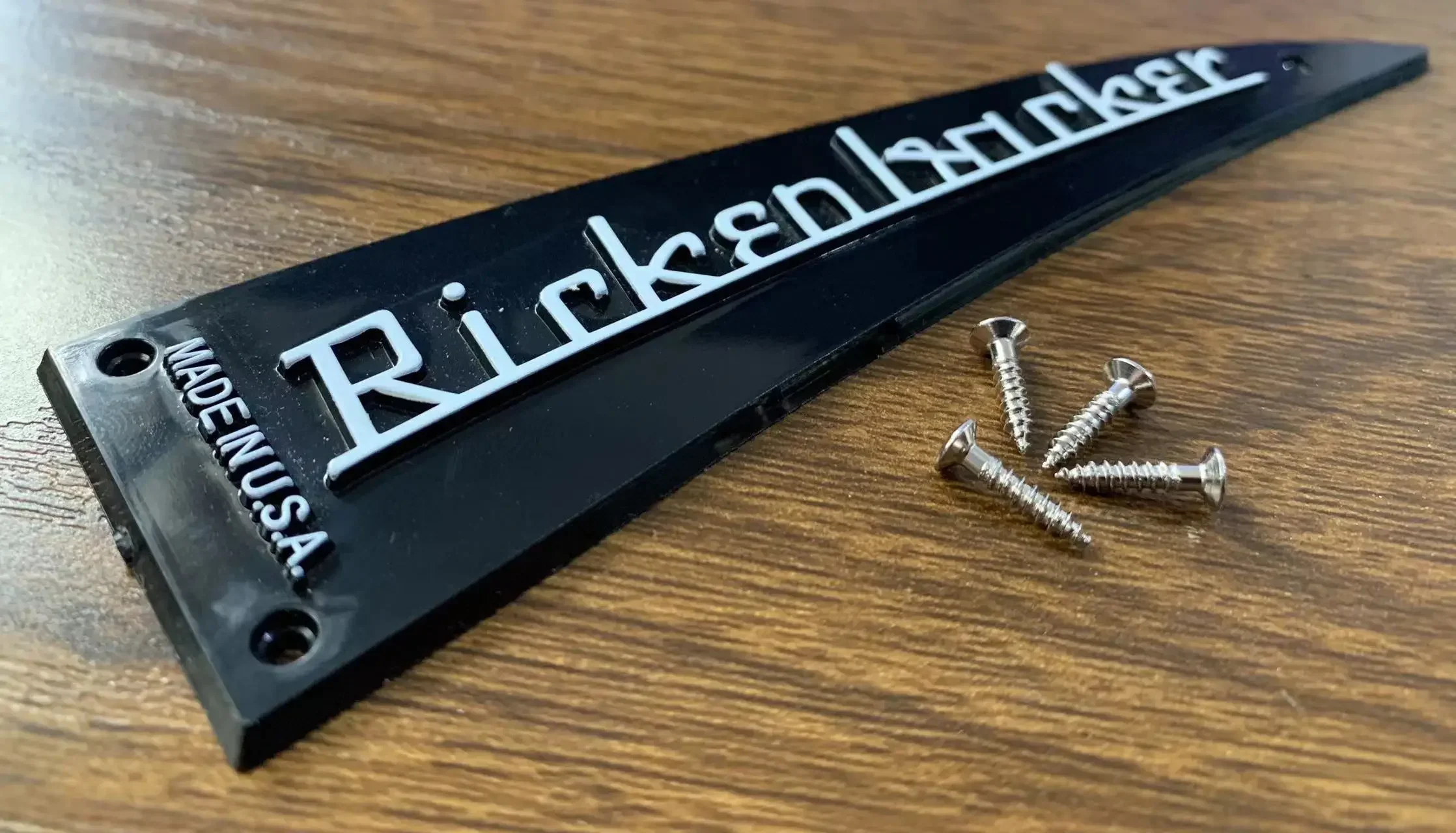 Rickenbacker Truss Rod Cover Black or White 3 Rickenbacker Truss Rod Cover Black or White - Image 3