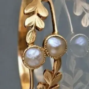 Vintage Gold Pearl Cocktail Ring 6 Sfbb1a6f26ba844ad893e565cb6942e899