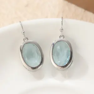 Silver Drop Earrings with Blue Stones 9 Sfbd201d37b2540f5b09c8efa6e570ab8M
