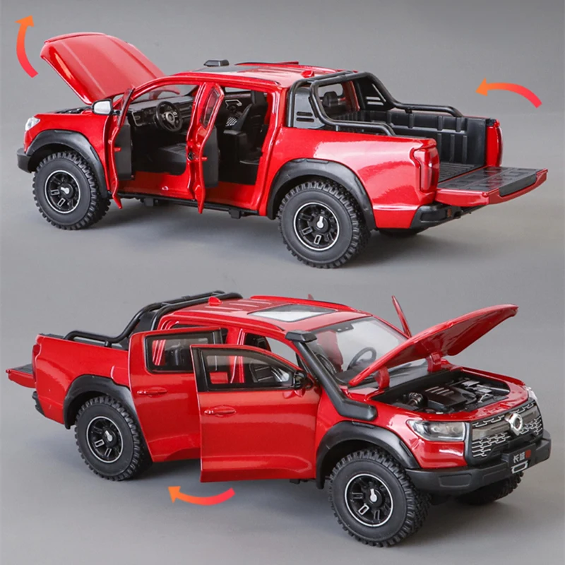 1:24 Great Wall POER Pickup Diecast Truck Model 4 1:24 Great Wall POER Pickup Diecast Truck Model - Image 4