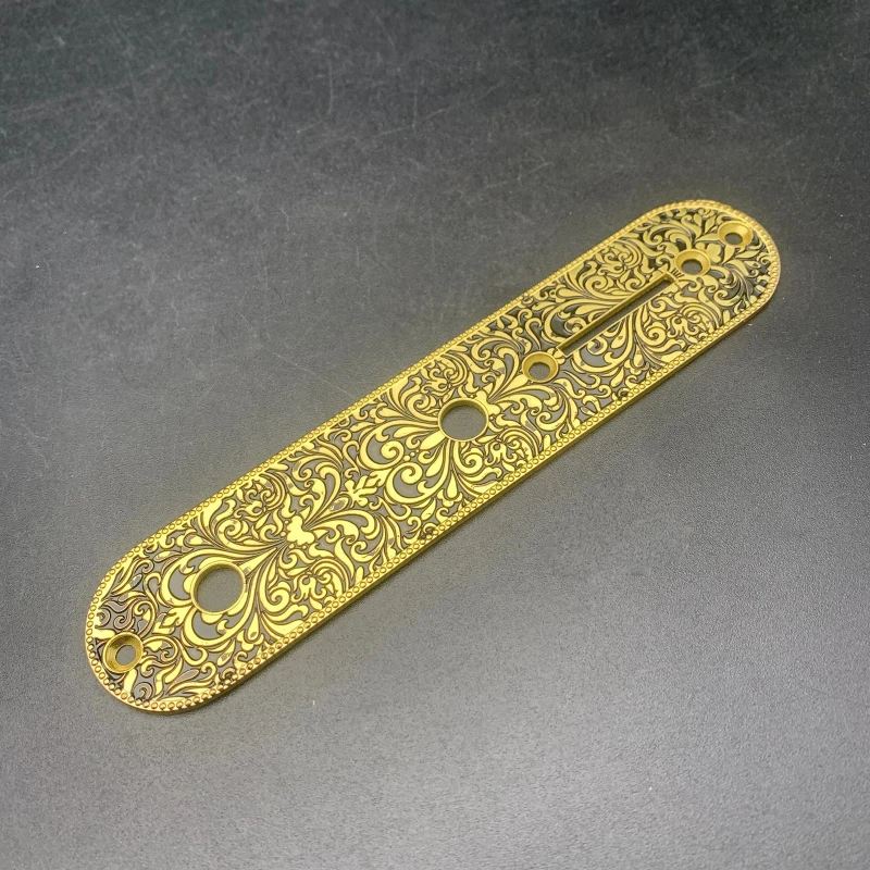 Vintage 6-String Roller Saddle Bridge Set in Gold or Chrome 4 Vintage 6-String Roller Saddle Bridge Set in Gold or Chrome - Image 4