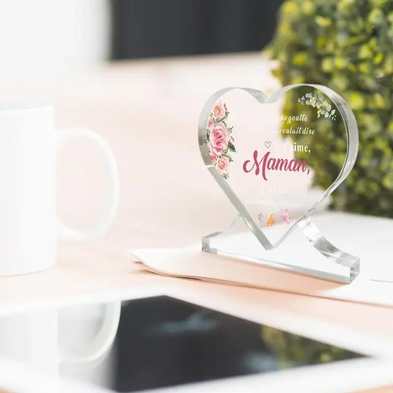 Heart-Shaped Acrylic Mother’s Day Plaque 6 Heart-Shaped Acrylic Mother’s Day Plaque - Image 6