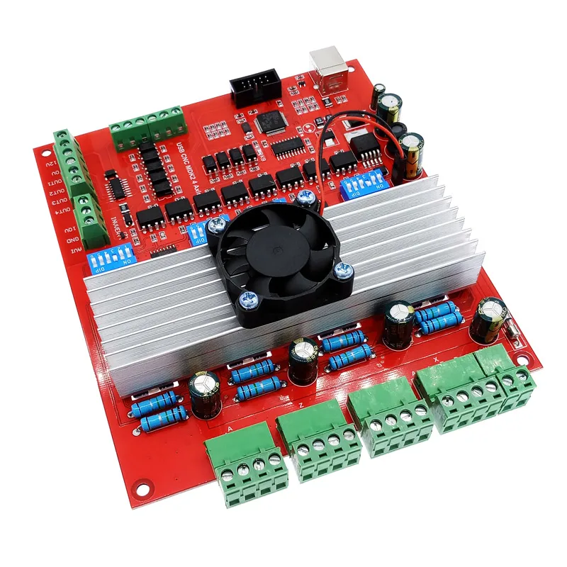 Red 4-Axis CNC Control Board with USB 4 Red 4-Axis CNC Control Board with USB - Image 4