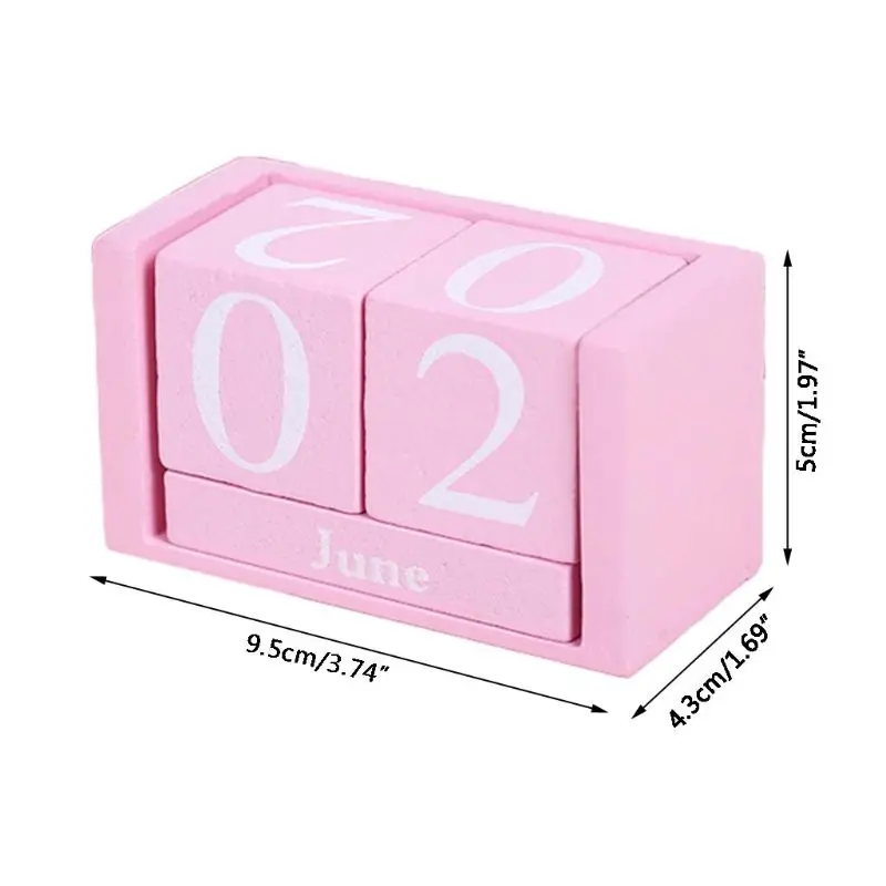 Vintage Wooden Calendar Blocks for Desk 6 Vintage Wooden Calendar Blocks for Desk - Image 6
