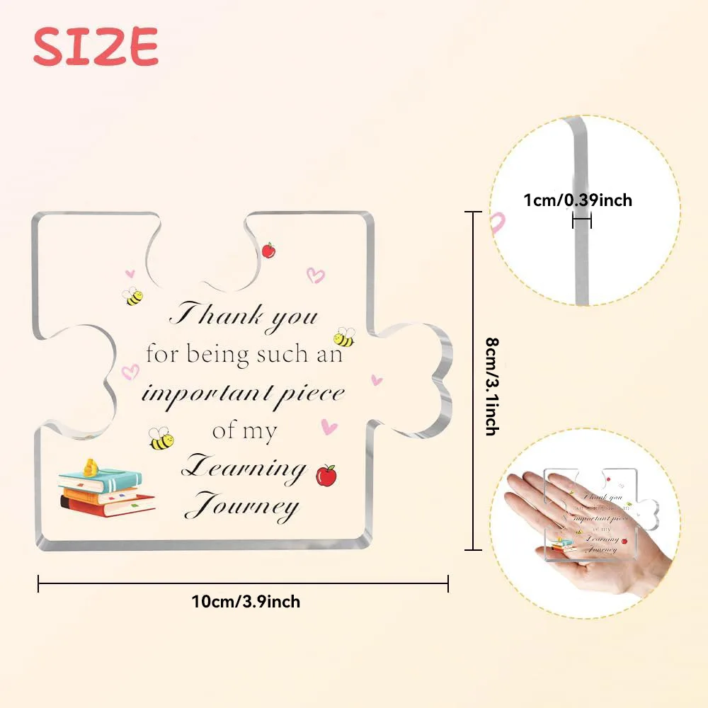 Teacher Appreciation Acrylic Decor Gift 2 Teacher Appreciation Acrylic Decor Gift - Image 2