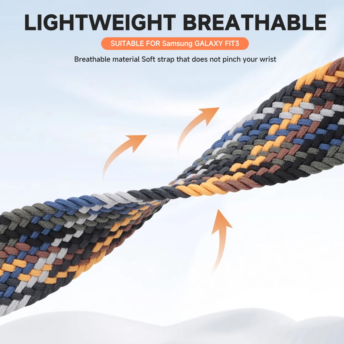 Samsung Galaxy Fit 3 Nylon Sport Strap 4 Samsung Galaxy Fit 3 Nylon Sport Strap - Image 4