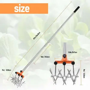 Stainless Steel Hand Tiller for Gardening 12 Sfc28c24a5b824605ad973e29a8db4ad4G