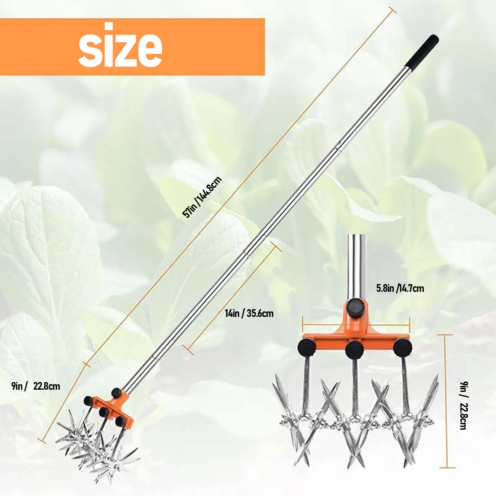 Stainless Steel Hand Tiller for Gardening 6 Stainless Steel Hand Tiller for Gardening - Image 6