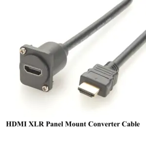 HDMI XLR Panel Mount Converter Cable 30cm/90cm