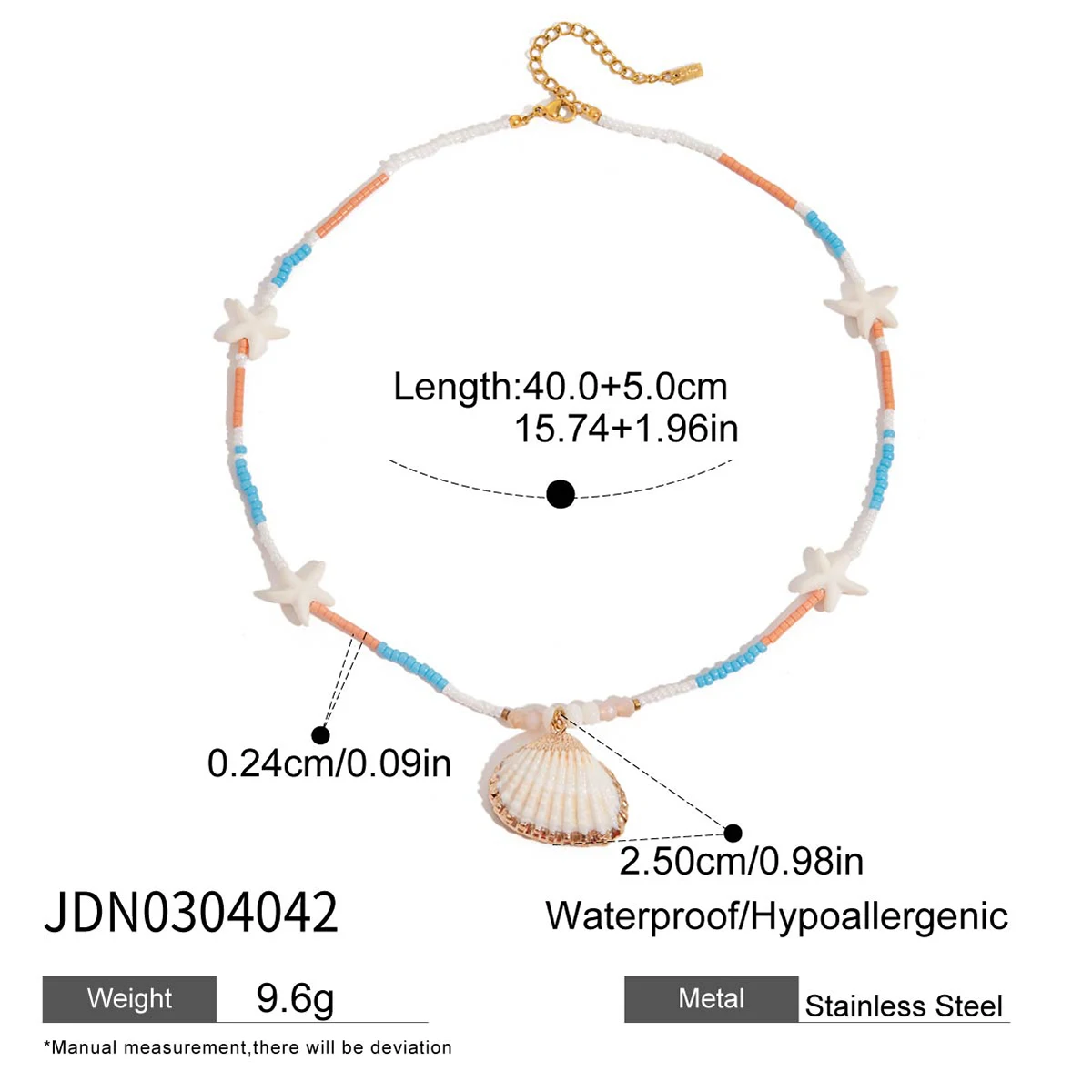 Stainless Steel Beach Vacation Necklace 9 Stainless Steel Beach Vacation Necklace - Image 9