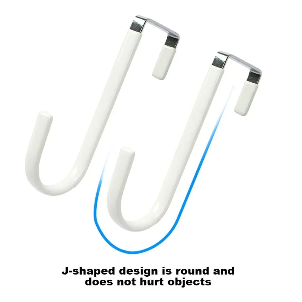 Stainless Steel Over-the-Door Hook in Black/White 5 Stainless Steel Over-the-Door Hook in Black/White - Image 5