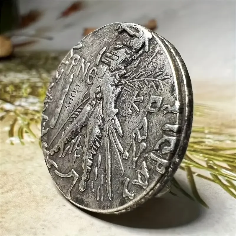 Vintage Copper Apollo Coin with 28mm Diameter 3 Vintage Copper Apollo Coin with 28mm Diameter - Image 3