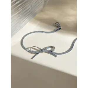 Stainless Steel Anklet with Bow Detail 9 Sfc87f194418742fb850553b8cd3a8105h