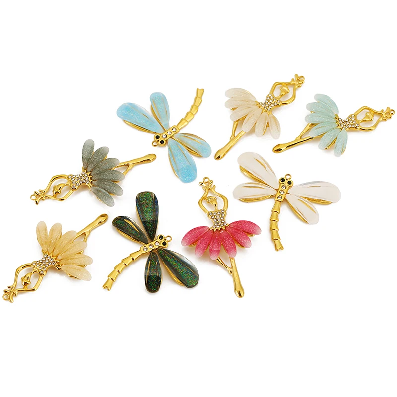 Stainless Steel Ballet Dragonfly Charms Set 2 Stainless Steel Ballet Dragonfly Charms Set - Image 2