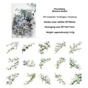 Vintage Plant Stickers Set for Crafts 17 Sfca6c087e5fa4b42b25c97045519365bq