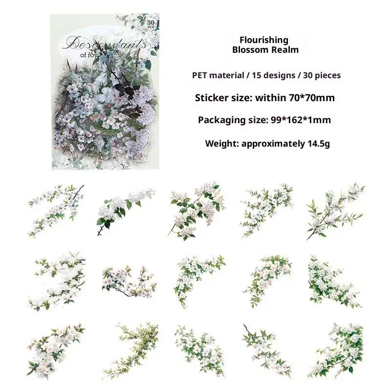 Vintage Plant Stickers Set for Crafts 8 Vintage Plant Stickers Set for Crafts - Image 8