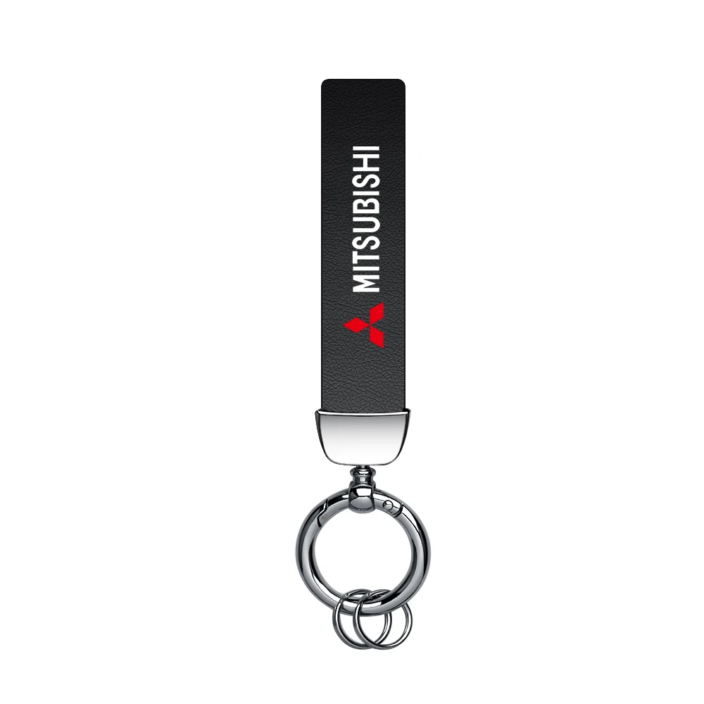Mitsubishi Skull Leather Keychain in Silver 7 Mitsubishi Skull Leather Keychain in Silver - Image 7