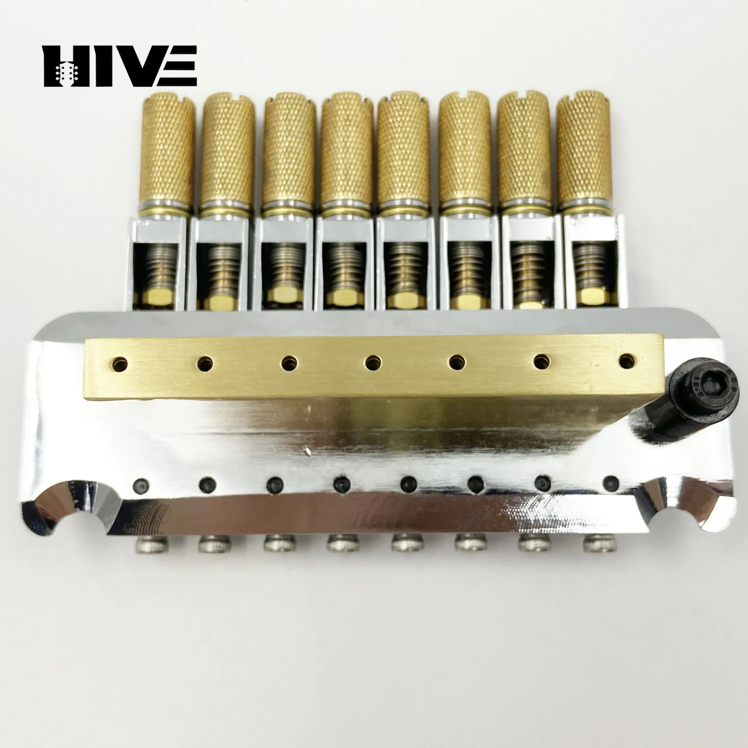 High-End Headless Guitar Bridge for 7/8-String Guitars 4 High-End Headless Guitar Bridge for 7/8-String Guitars - Image 4