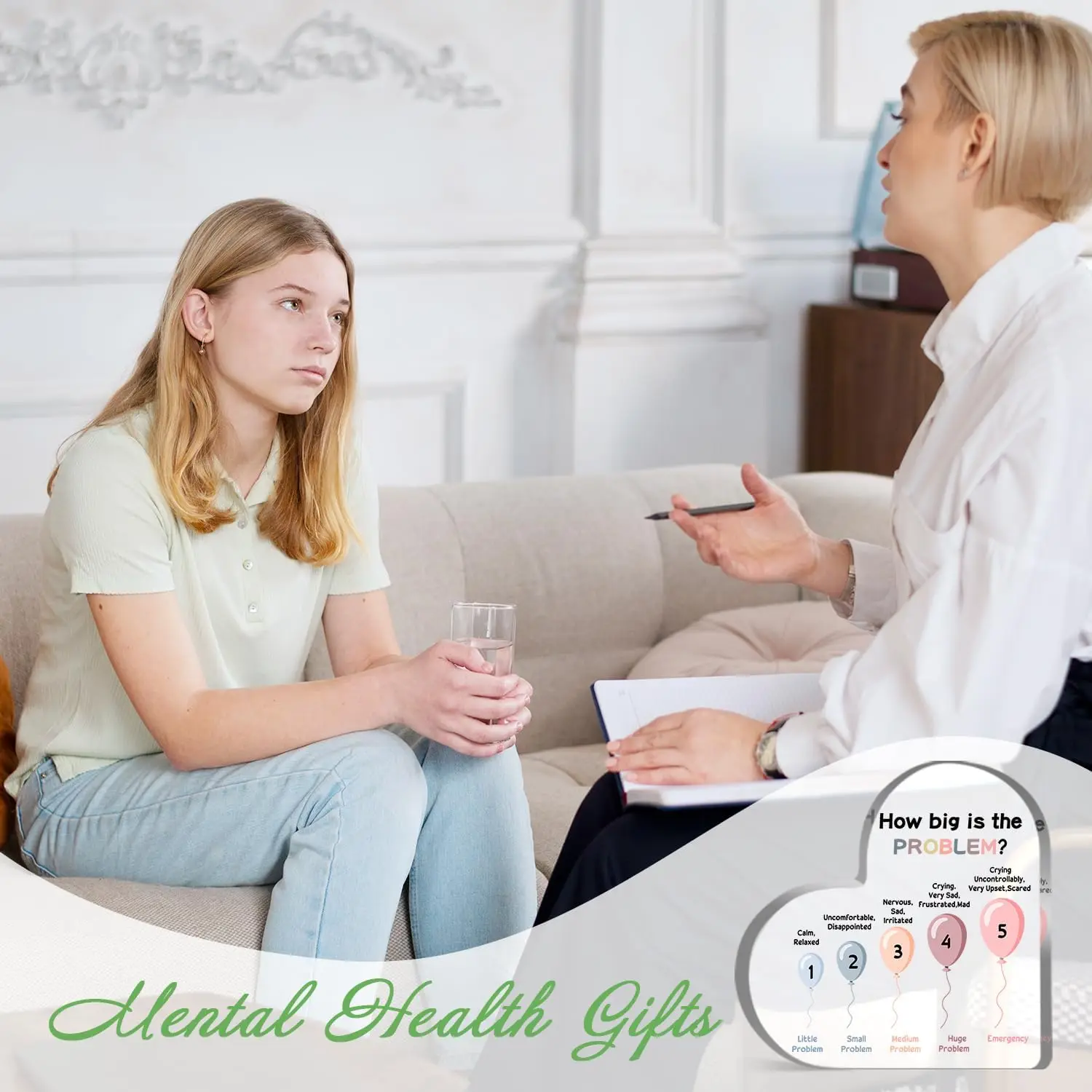 Heart-Shaped Acrylic Mental Health Sign 4 Heart-Shaped Acrylic Mental Health Sign - Image 4