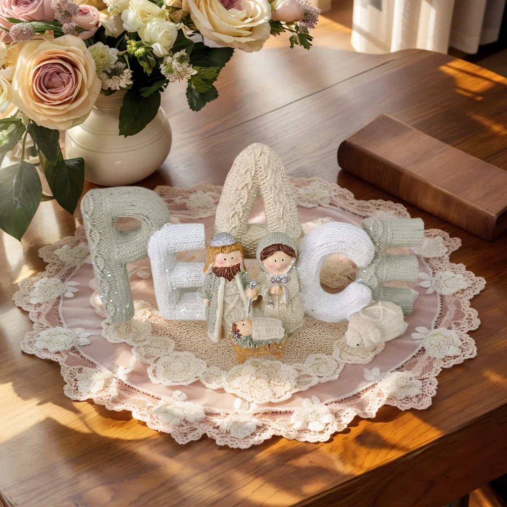 Peace Nativity Scene Figurine Set 3 Peace Nativity Scene Figurine Set - Image 3