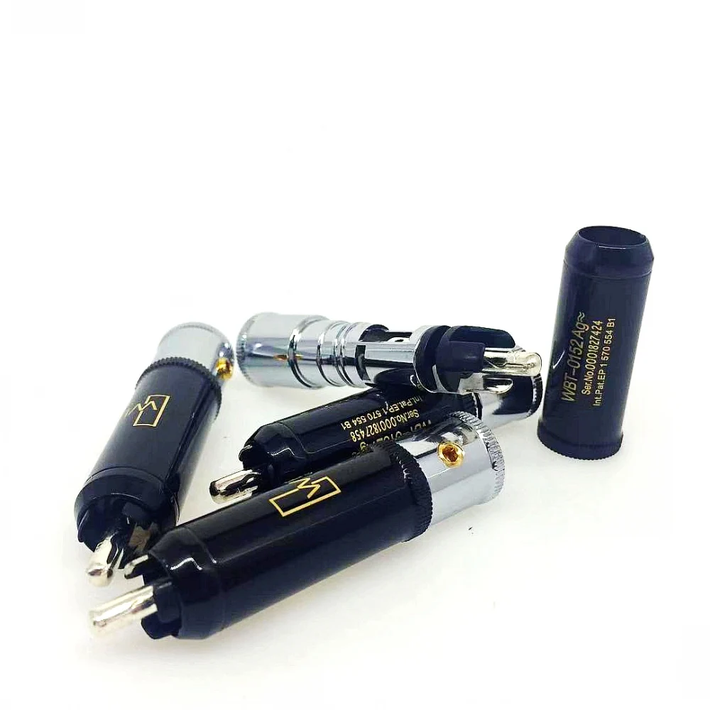 Silver Plated RCA Connectors Set for High-Fidelity Audio 4 Silver Plated RCA Connectors Set for High-Fidelity Audio - Image 4