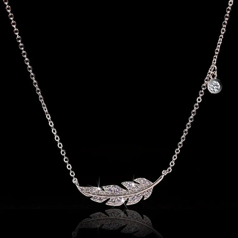 Elegant Feather Pendant Necklace for Women 5 Elegant Feather Pendant Necklace for Women - Image 5