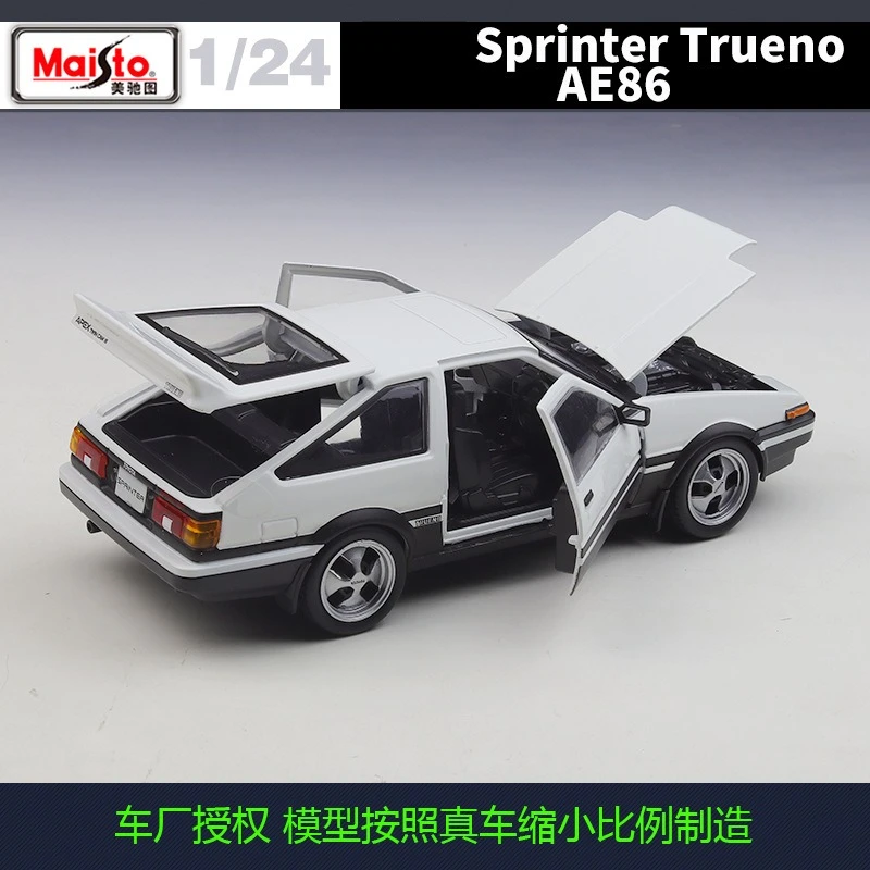 Maisto 1:24 AE86 Trueno Diecast Model 2 Maisto 1:24 AE86 Trueno Diecast Model - Image 2