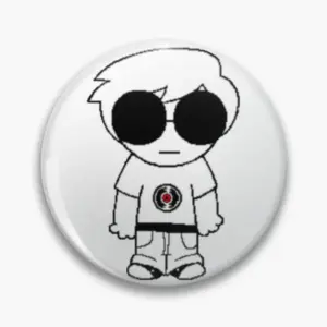 Playful Cartoon Badge Pin in Various Sizes