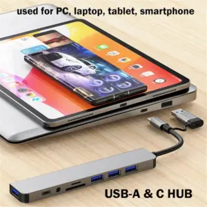 8-in-1 USB-C Hub for Versatile Connectivity 11 Sfd80f34326c14d778a783364fcf8392bE
