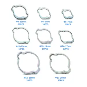 Stainless Steel Hose Clamp Set 10/20 pcs 10 Sfd9900088af8463cbf4d8fb014b5a268x