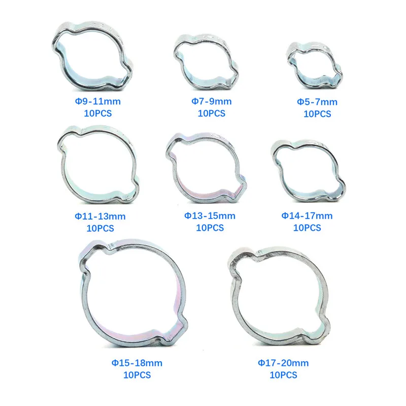Stainless Steel Hose Clamp Set 10/20 pcs 5 Stainless Steel Hose Clamp Set 10/20 pcs - Image 5