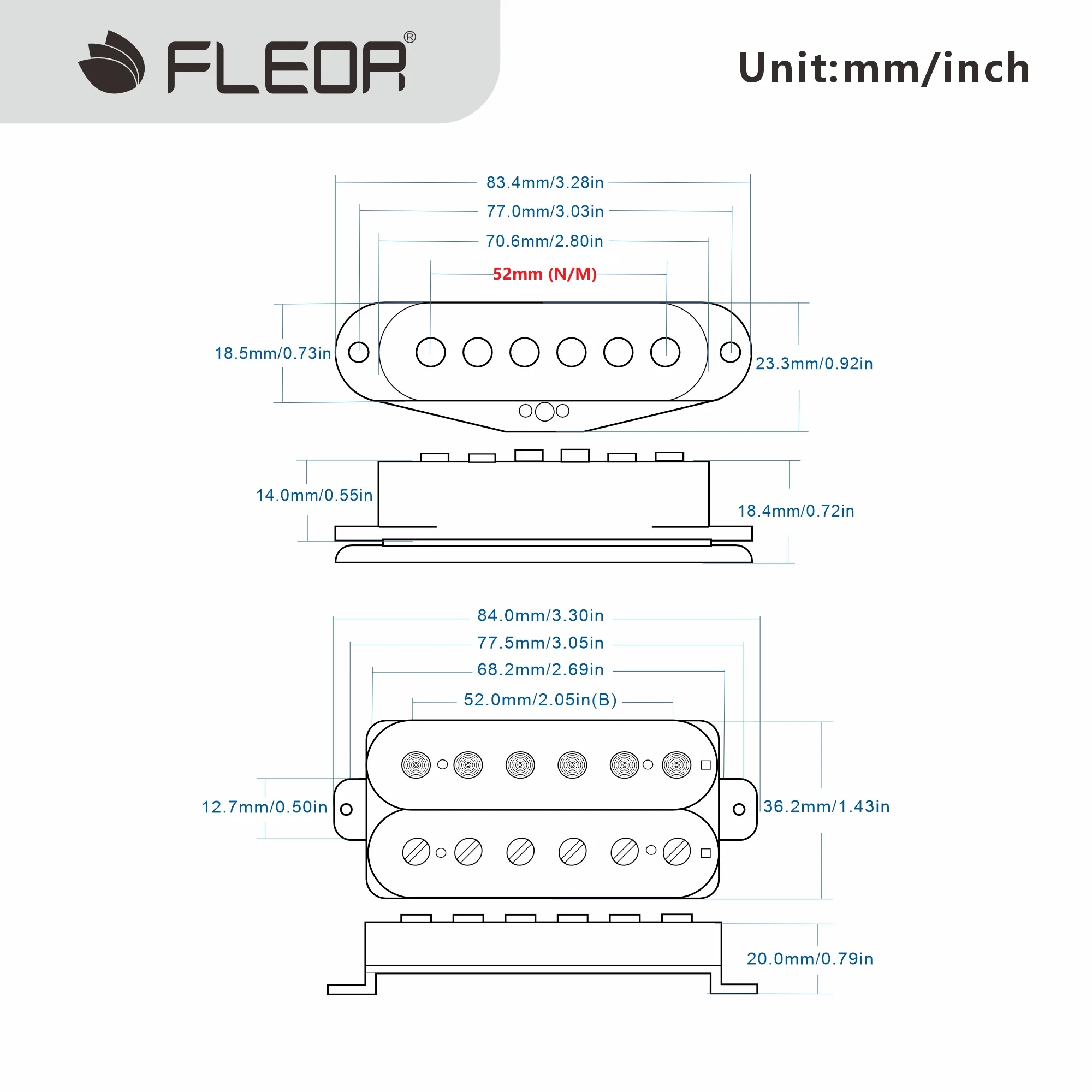 HSS Guitar Pickup Set with Alnico 5 Magnets 6 HSS Guitar Pickup Set with Alnico 5 Magnets - Image 6