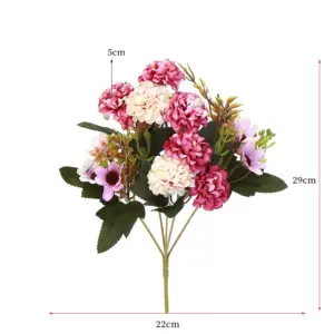 Artificial Hydrangea Bouquet for Indoor Decor 13 Sfdbd940f1ebb4b61a3bb5da9728642f4p