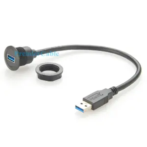 USB 3.0 Panel Mount Extension Cable 0.3m 11 Sfe345511e6ee445cb45ce376fdce6357c