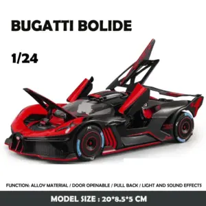 Bugatti Bolide Diecast Model 1:24 Scale with Light Sound 17 Sfe3c181aba9e4024baacabfaf956b9f82