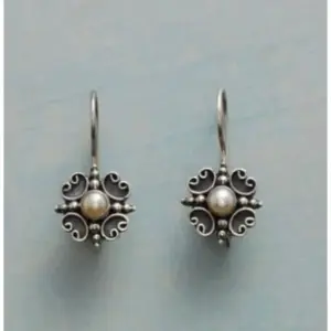 Vintage Floral Drop Earrings with Imitation Pearl 4 Sfe9984d8eba948788001218662e4e492L