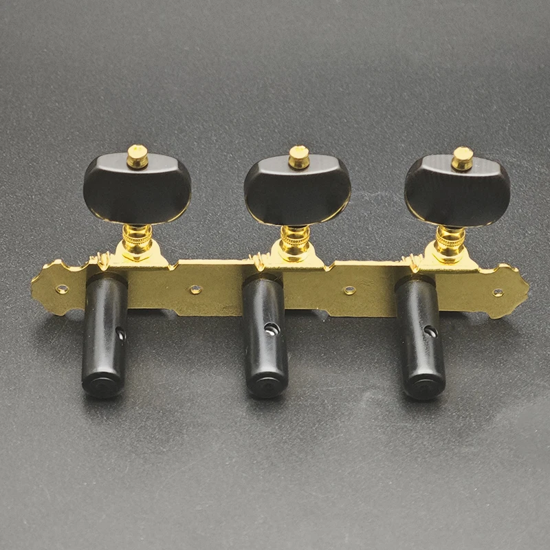 Vintage Gold and Black Guitar Tuners Set 4 Vintage Gold and Black Guitar Tuners Set - Image 4