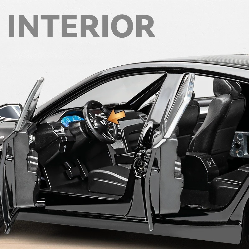 1:24 Honda Accord Miniature Model in White 3 1:24 Honda Accord Miniature Model in White - Image 3