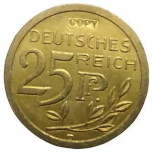 Vintage Copper Coin Wilhelm II 1908 Replica