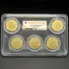 Japanese Commemorative Copper Coin Set 35mm